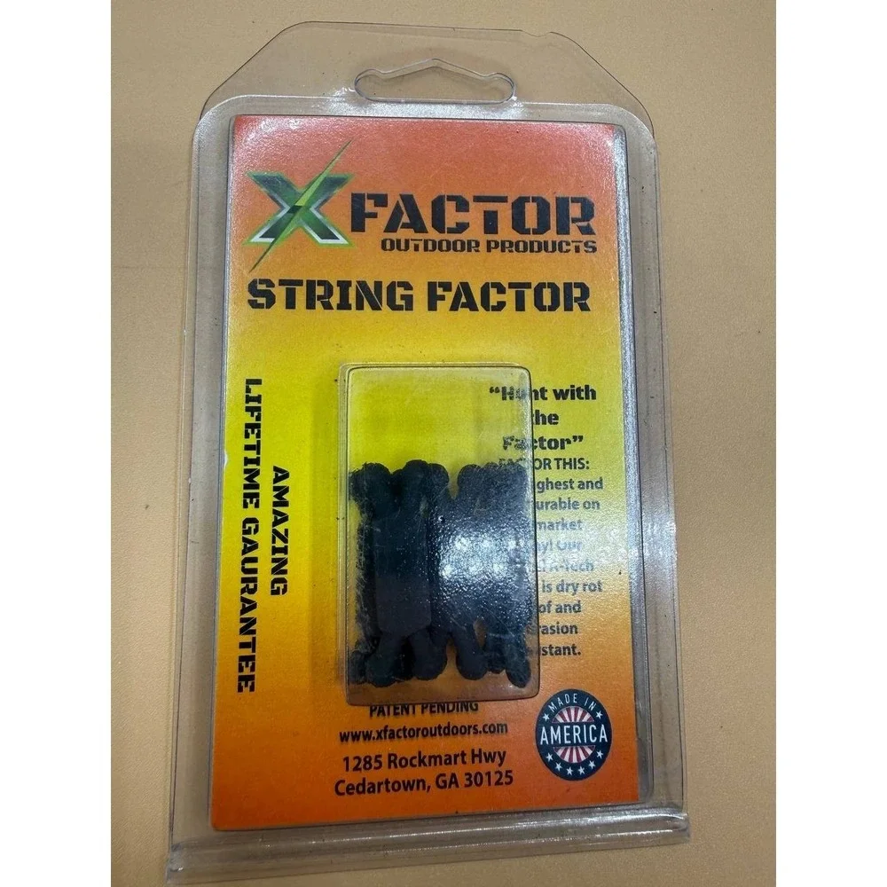 X-Factor Outdoor Products String‎ Cable Silencers 4 Pack Black Archery NEW